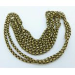 A gold plated guard chain