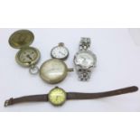 Pocket watches and wristwatches including Tissot