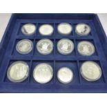 A MDM European Football Championship '96 silver proof coin set with folder and certificates - 12