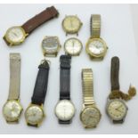 A collection of wristwatches, MuDu, Smiths Empire, Timex, etc.
