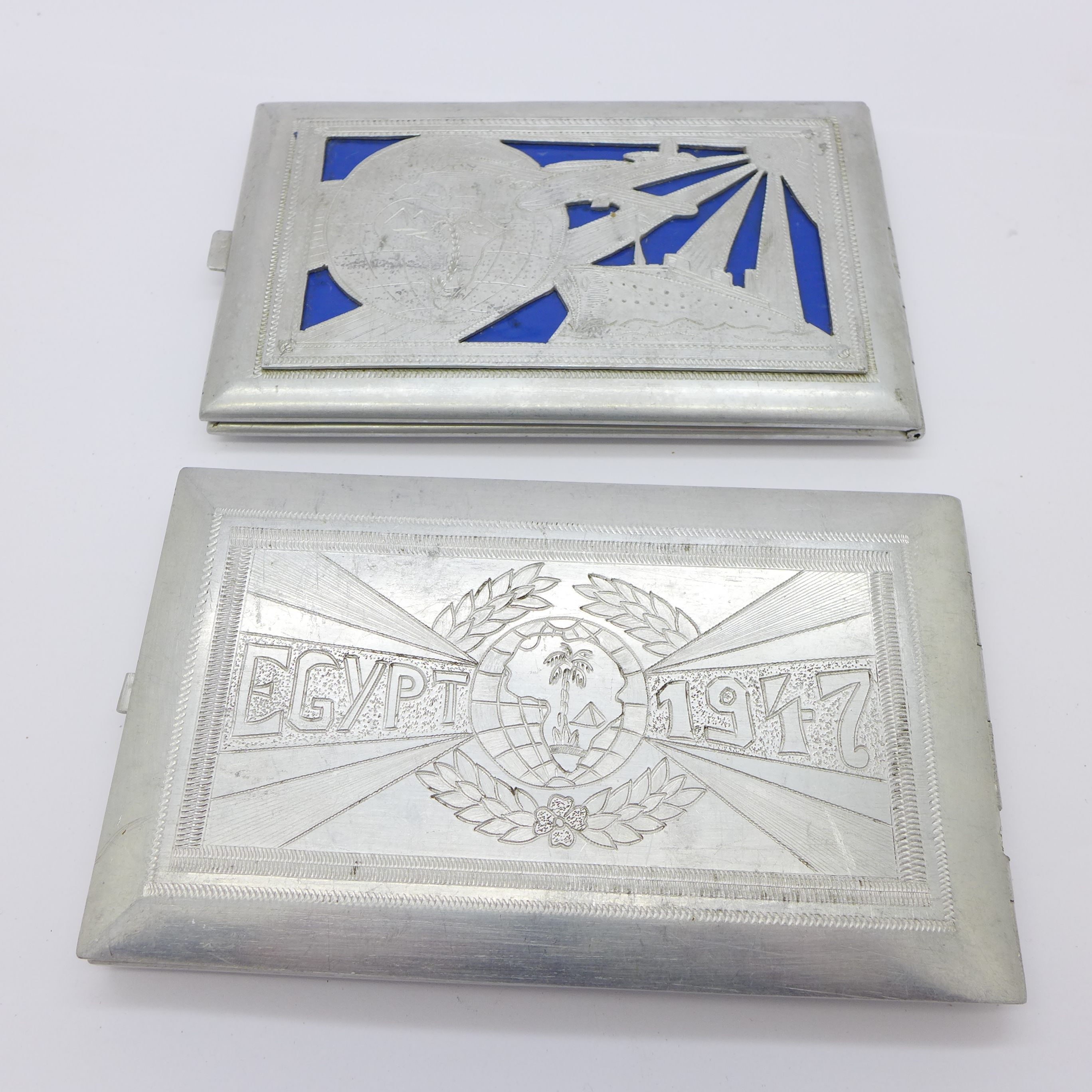 Two Egyptian cigarette cases - Image 4 of 4