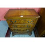 A George II style mahogany bachelor's chest of drawers
