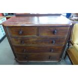 A Victorian mahogany chest of drawers