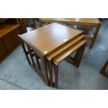 A G-Plan Quadrille teak nest of tables