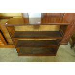 A Victorian mahogany open bookcase