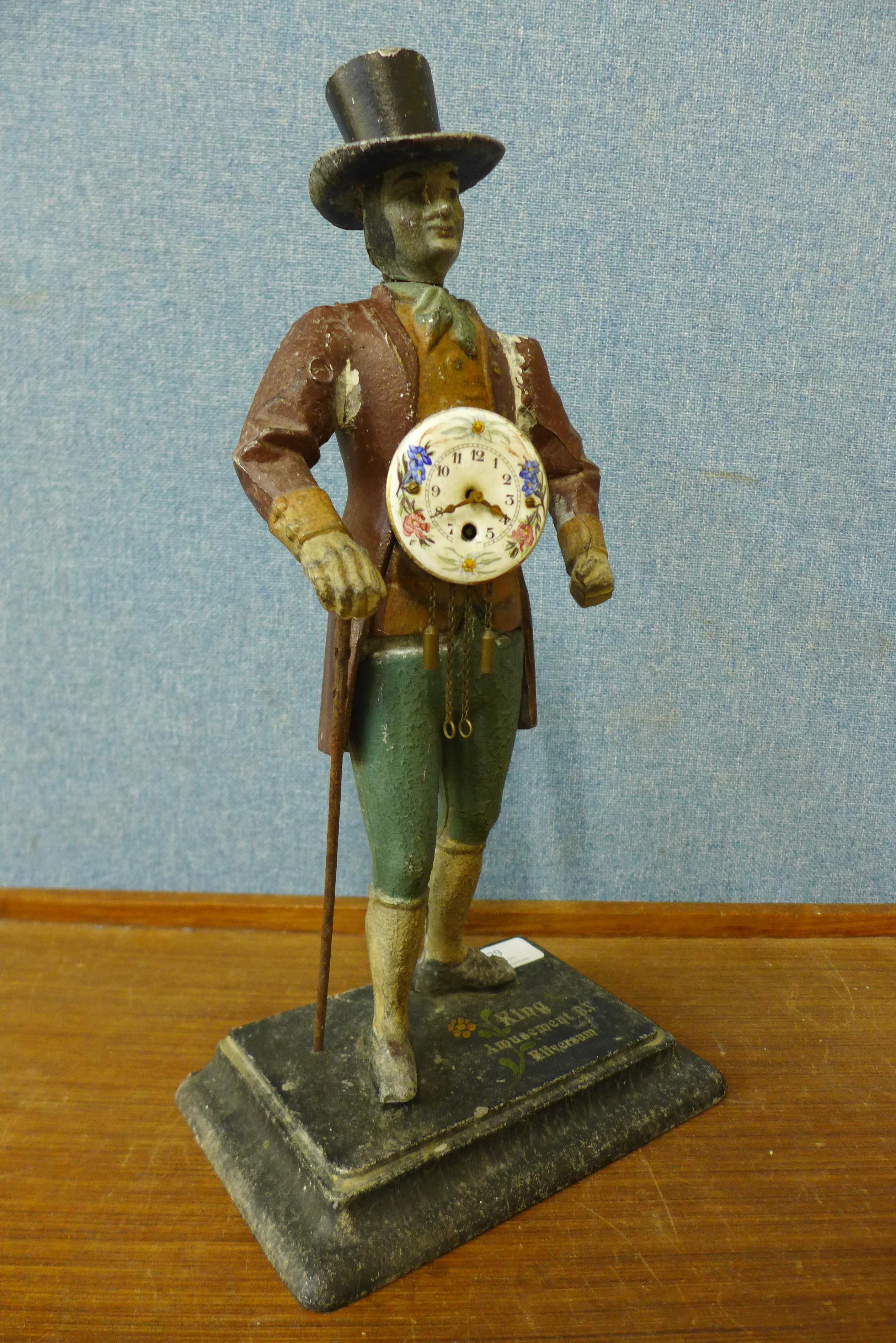 A figural advertising clock, King Amusement B.V., Hilversum - Image 3 of 6