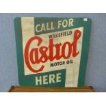 A Castrol Motor Oil advertising sign