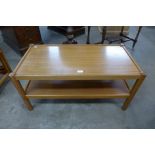 A teak coffee table