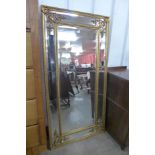 A large French style gilt framed mirror, 183 x 92cms (M33138) #