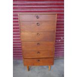 An Avalon teak chest of drawers