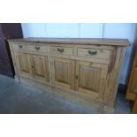 A Victorian style pine dresser