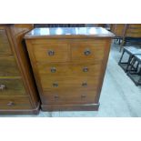 A Victorian mahogany chest of drawers