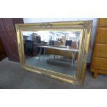 A large Victorian style gilt framed mirror, 138 x 187cms
