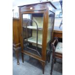 A Edward VII inlaid mahogany display cabinet