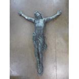 A large bronze figure of Jesus