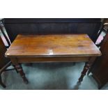 A Victorian mahogany side table