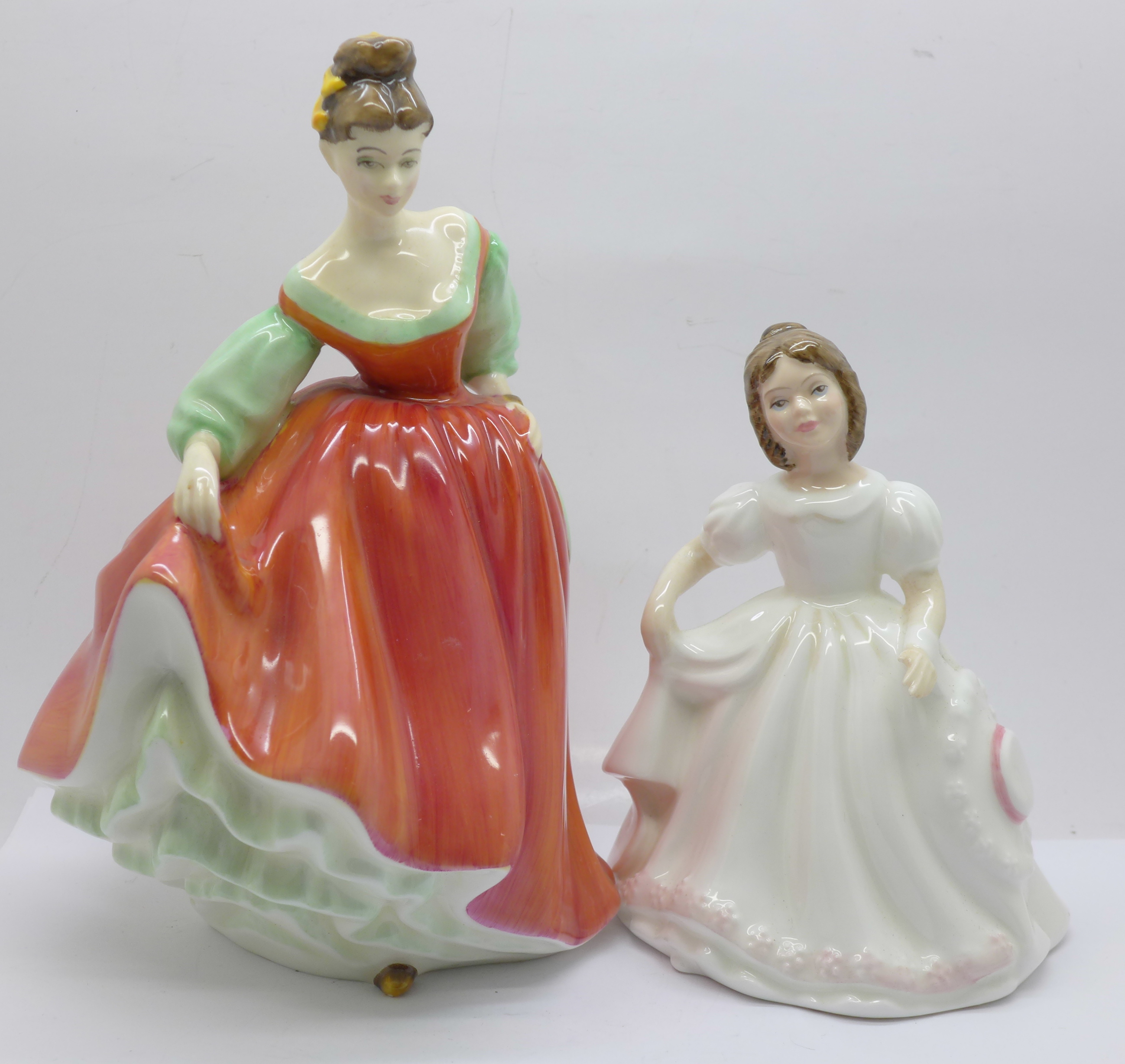 Two Royal Doulton figures, Fair Lady and Amanda