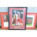 Nottingham Forest photographs, with signatures