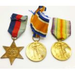 Two WWI Victory medals; 26107 Pte. H.J. Lacey Norf. R. and 19323 Pte. J.W. Houghton Linc. R., and