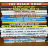 Nineteen Beano and Dandy annuals