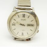 A gentleman's Seiko automatic day date wristwatch