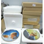 Two sets of eight collectors plates, Danbury Mint Childhood Days and Border Fine Arts Moments of