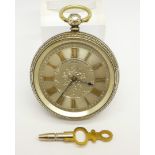 A silver cased Thomas Russell pocket watch