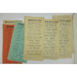 Wrestling flyers 1940's/50's including Count Bartelli, Larry Laycock, etc., some duplications (18)