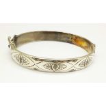 A silver bangle