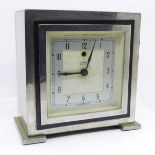 A Temco Electric Art Deco clock made by Telephone Mfg. Co.