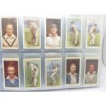 Cricket cigarette card sets and part sets in album