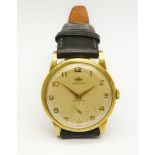 A 9ct gold Marvin wristwatch