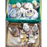 Two boxes of mixed decorative china and ornaments