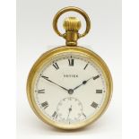 A Vertex gold plated pocket watch