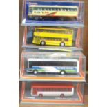 Ten Corgi Original Omnibus and Bus Operator's Britain model coaches, boxed