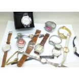 A collection of wristwatches