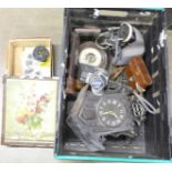 A cuckoo clock, a Prinz cine camera, a barometer, a camera, etc.