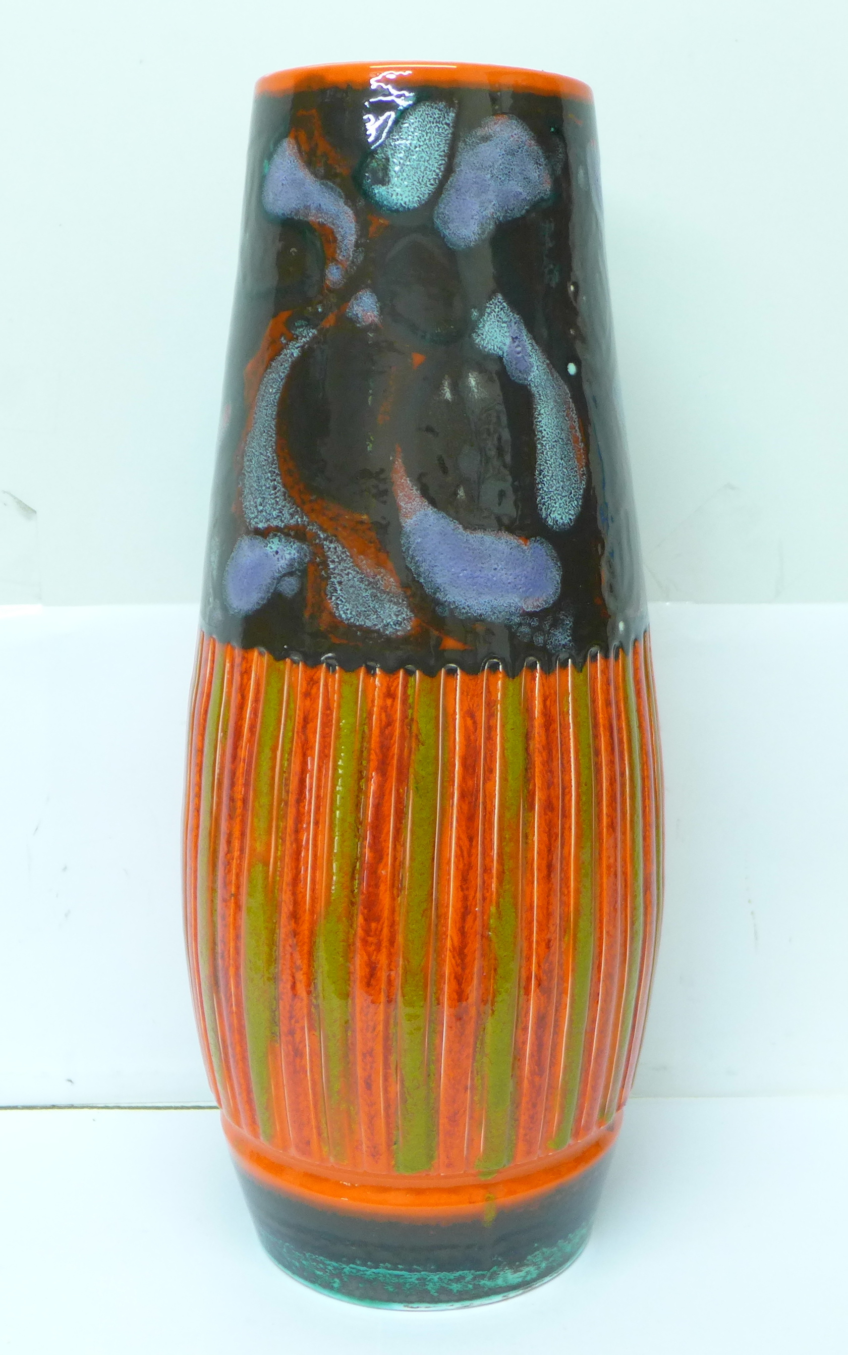 A large Poole vase, with hairline crack, 40cm