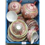 An oriental china tea service