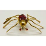 A vintage spider brooch