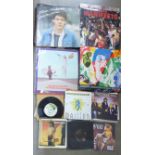 A collection of LPs and 45rpm singles