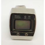 A Seiko quartz LC chronograph wristwatch, lacking button