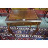 An early 20th Century French inlaid mahogany and rosewood lady's dressing table