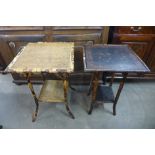 Two Victorian bamboo occasional tables