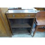 A Victorian mahogany open bookcase