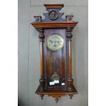 A 19th Century mahogany Vienna wall clock