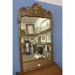 A chinoiserie gilt framed mirror
