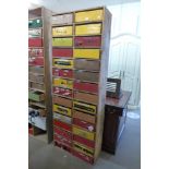 A large hardware shop cabinet