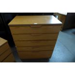 An Austin Suite teak chest of drawers