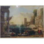 John C. Witt, six signed Italian scene lithographs, framed